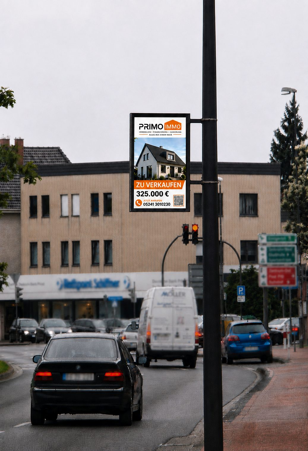 Musterbeispiel: Immobilie zum Verkauf im Werberahmen an einer Hauptstraße in Gütersloh